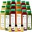 3 Day Juice Cleanse by Raw Fountain, All Natural Raw Detox Cleanse, Juicing for Body Reset, Cold Pressed Juice Fast, Great Way to Jumpstart a Healthy Diet, 18 Bottles 12oz, 3 Ginger Shots
