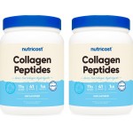 Nutricost Pure Collagen Hydrolysate (Bovine) Powder (2 Pack) - Grass Fed Bovine Collagen, 1LB Per Bottle