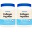 Nutricost Pure Collagen Hydrolysate (Bovine) Powder (2 Pack) - Grass Fed Bovine Collagen, 1LB Per Bottle