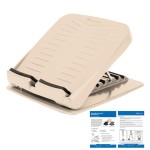 StrongTek Plastic Calf Stretch Board, Slant Board for Stretching, 5-Level Adjustable Incline, Durable ABS Material, Non-Slip Surface for Physical Therapy & Flexibility Training