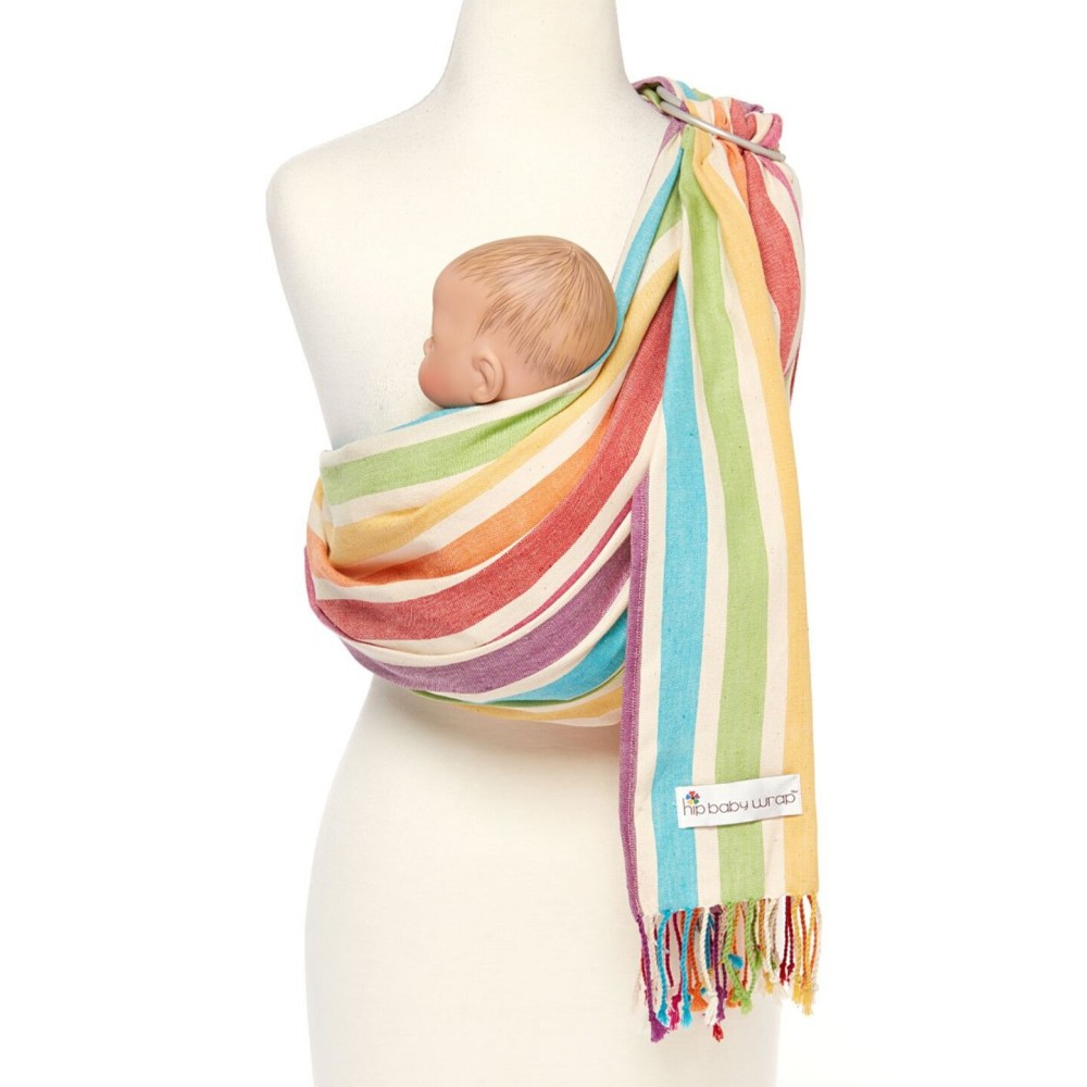 Hip Baby Wrap - Baby Wraps Carrier for Infants and Toddlers - Soft, Durable Cotton Toddler Sling Carrier for Babies 8-35 lbs - Comfortable, Versatile for Nursing, Baby Shower Gifts - Mediterranean