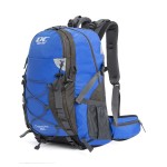 Diamond Candy Waterproof Hiking Backpack for Men and Women, Lightweight Day Pack for Travel Camping, Darkblue, 40L