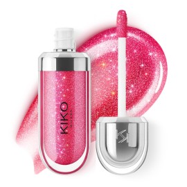 Kiko Milano 3D Hydra Lip Gloss - High Shine, Hydrating, Plumping, Non-Sticky, Moisturizing Lip Makeup - 10 Sparkling Strawberry - 6.5ml