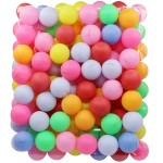 TADICK 100 Pack Colored Ping Pong Balls for DIY Plastic Multiple Color Table Tennis Ball for Party Decoration