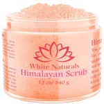 Himalayan Salt Body Scrub, Pink Exfoliator For Women, Exfoliating Scrub for Soft Skincare, Removes Dead Skin Cells, Natural Face Foot Hands Exfoliation Deep Cleansing & Moisturize Skin Large 12oz Jar