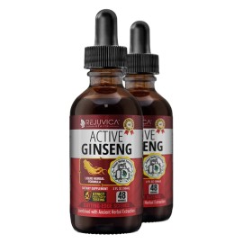 Active Ginseng Korean Red Panax Ginseng with Natural Ginsenosides - Liquid Delivery for Better Absorption - Supports Healthy Energy, Vitality, Mood and More