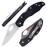 GANZO Firebird F759M Pocket Folding Knife 440C Stainless Steel Blade Nylon Glass Fiber Anti-Slip Handle with Clip Tactical Survival Fishing Camping EDC Knife (Black)