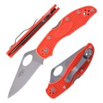 Firebird GANZO F759M Pocket Folding Knife 440C Stainless Steel Blade Nylon Glass Fiber Anti-Slip Handle with Clip Fishing Camping EDC Knife (Orange)