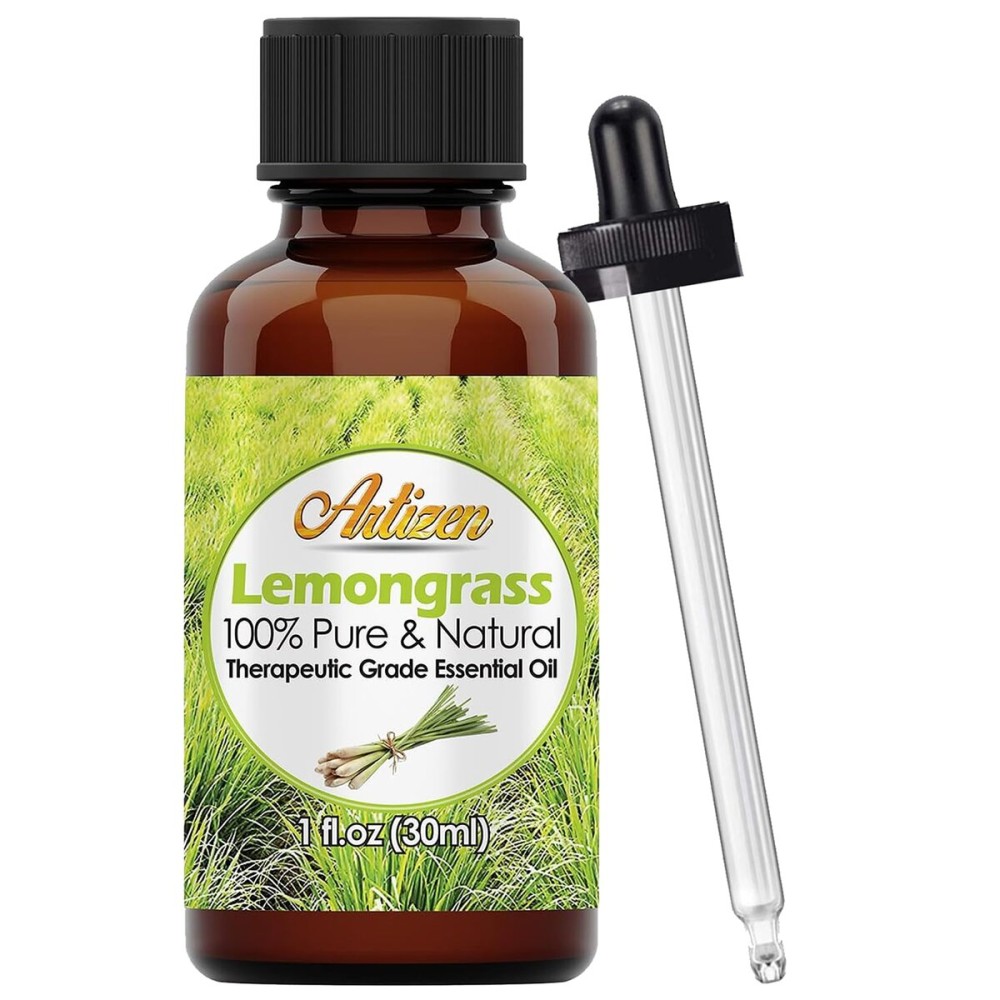 Artizen Oils - 30ml Lemongrass Essential Oil, Pure Lemongrass Oil - 1 Fluid Ounce