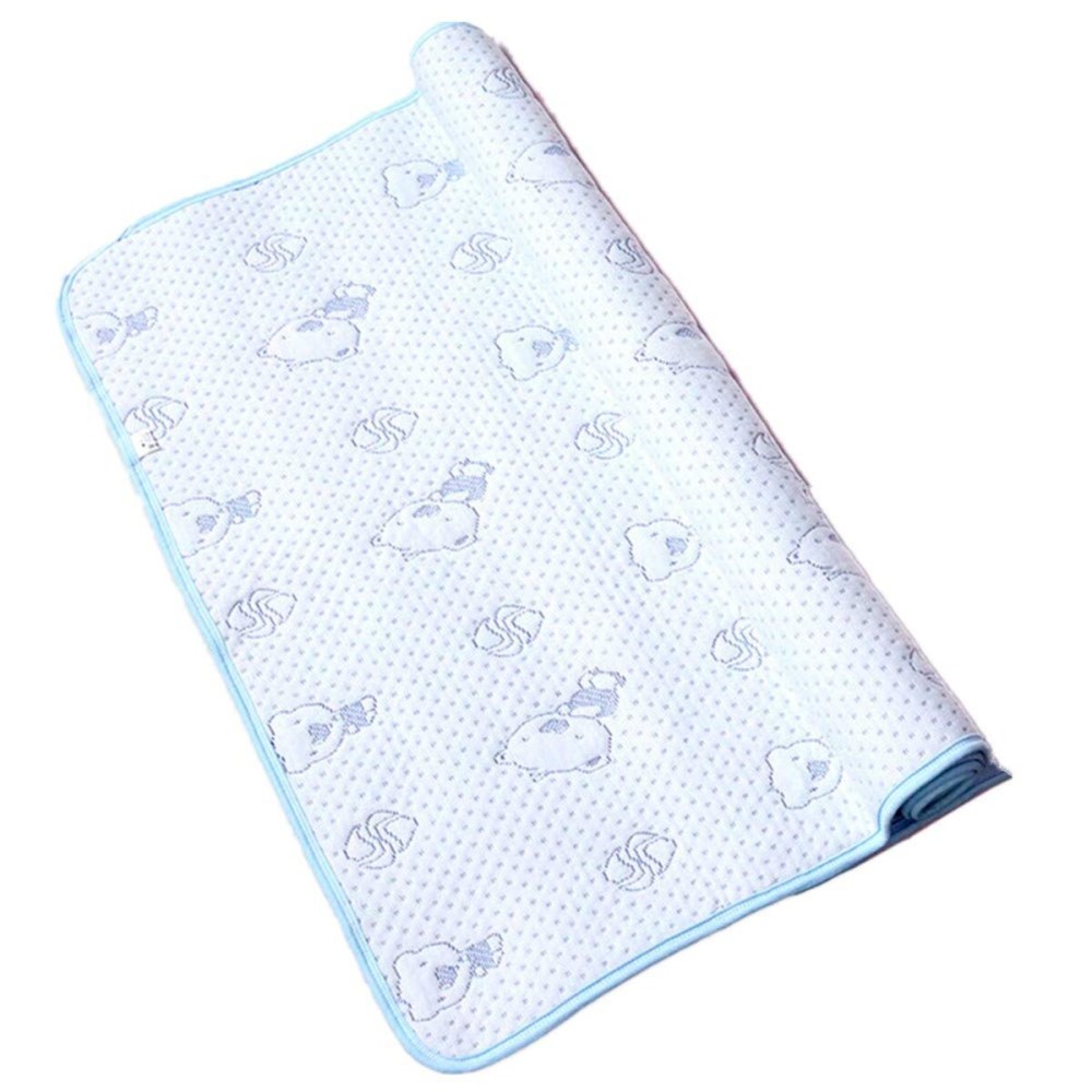 Monvecle Baby Infant Waterproof Soft Cotton Changing Pads Washable Resuable Diapers Liners Mats, Bear-1pcs Large 39 x 28