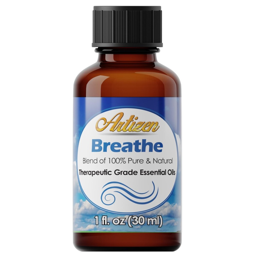 Artizen Breathe Blend Essential Oil for Aromatherapy, Relaxation, Skin Therapy & More - Pure, Natural & Undiluted Therapeutic Grade