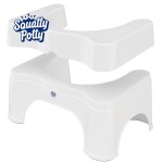 Squatty Potty The Original Bathroom Toilet Stool - Adjustable 2.0, Convertible to 7 or 9 Height with Removable Topper for Adults and Kids White