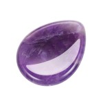 CrystalTears Amethyst Crystal Worry Stone Thumble Polished Healing Crystals Pocket Palm Stone Thumb Worry Stones for Anxiety Stress Relief Crystal Therapy