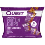 Quest Nutrition Spicy Sweet Chili Tortilla Chip, 19g Protein, 4g Net Carb, Low Carb, Gluten Free, 1.1 oz 4 count