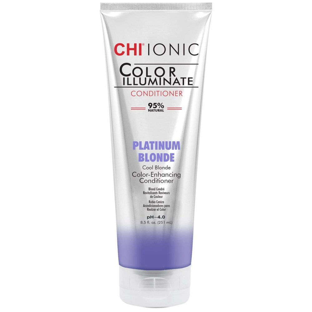 CHI Color Illuminate Conditioner, Helps Maintain Fresh Color In Natural & Color-Treated Hair, Sulfate, Paraben, & Cruelty-Free, Platinum Blonde, 8.5 Oz