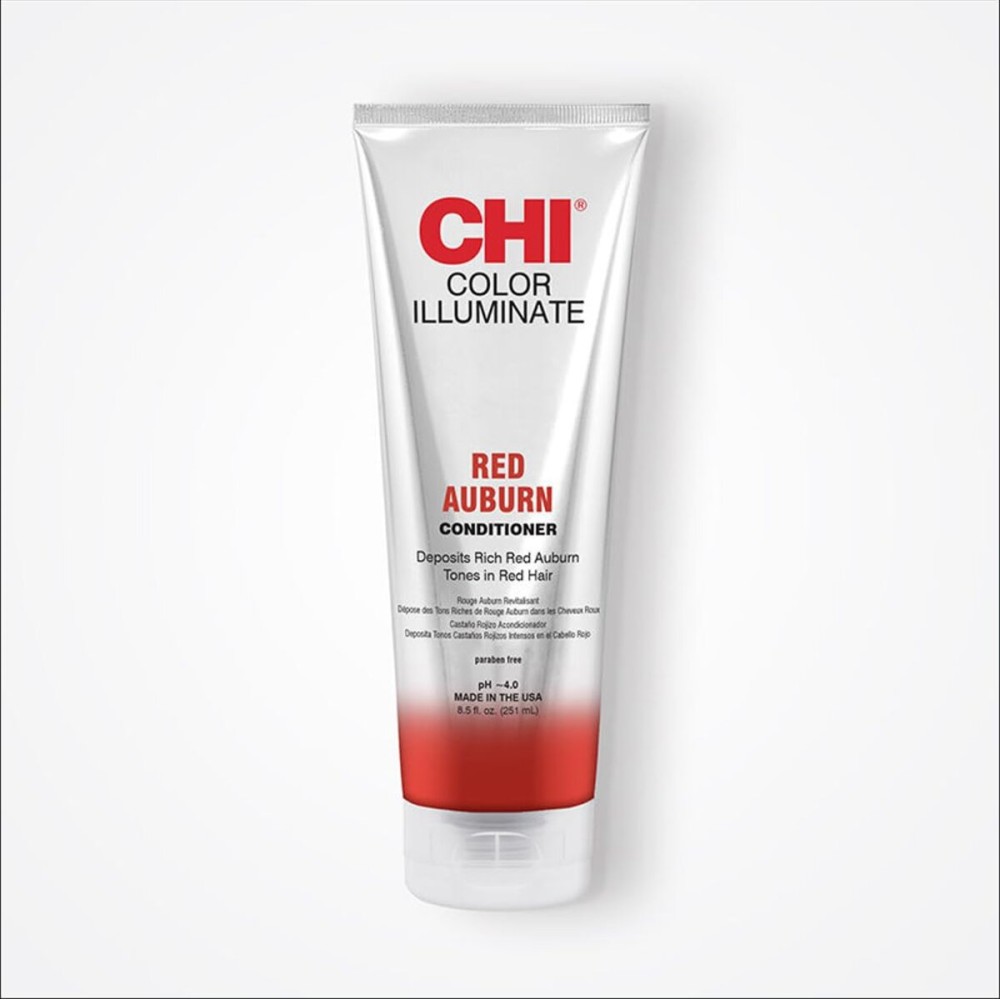 CHI Color Illuminate Conditioner, Helps Maintain Fresh Color In Natural & Color-Treated Hair, Sulfate, Paraben, & Cruelty-Free, Red Auburn, 8.5 Oz