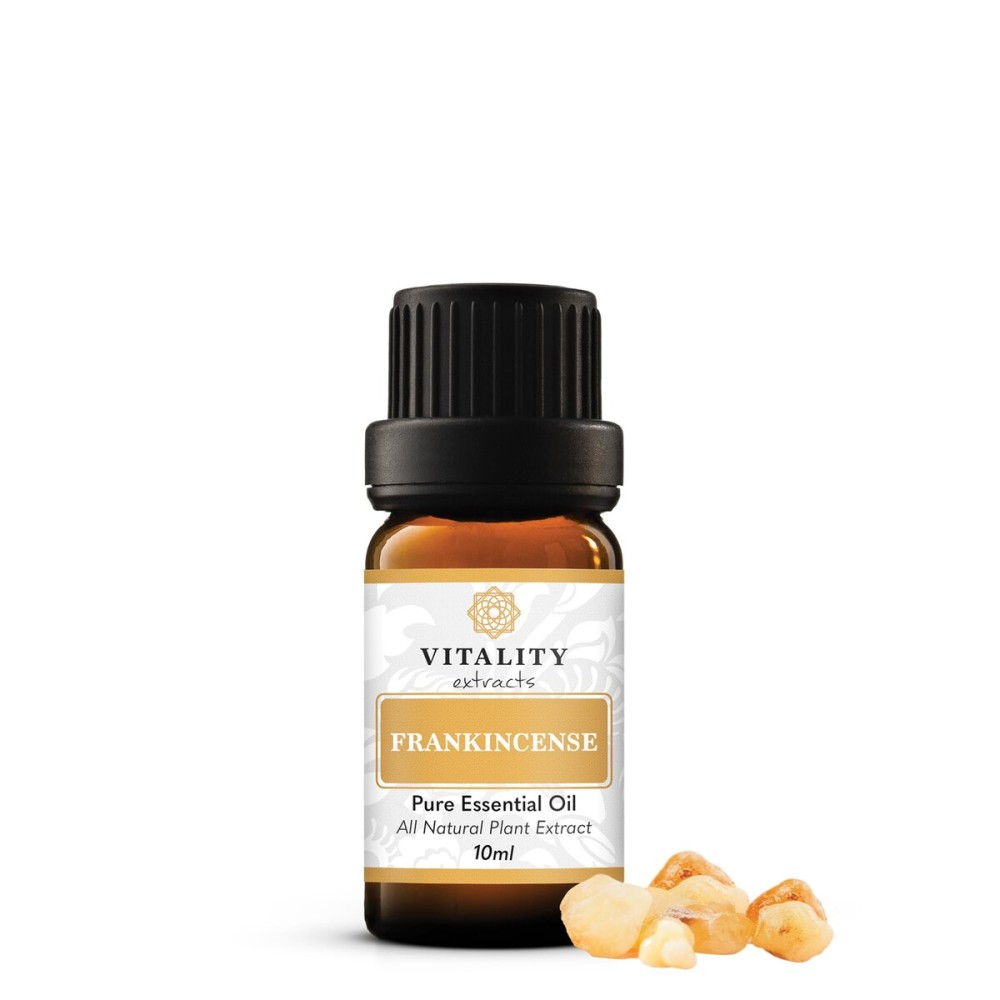 Vitality Extracts Frankincense Essential Oil - 10ml, Boswellia Serrata, Aromatherapy, Skin Care, Natural Calm, Rest & Relaxation, Yoga, Comfort