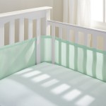 BreathableBaby Breathable Mesh Liner for Full-Size Cribs, Classic 3mm Mesh, Mint Green (Size 4FS Covers 3 or 4 Sides)