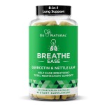 Breathe Inhaler Support Supplement - Sinus, Lungs, Open & Clear Airways - Seasonal Nasal Health, Bronchial Wellness, Healthy Chest - Quercetin, Vitamin D, Bromelain Pills - 60 Vegetarian Soft Capsules