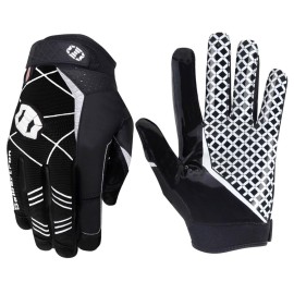Seibertron Pro 3.0 Elite Ultra-Stick Sports Receiver Glove Football Gloves Youth and Adult Black XL