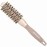 BANGMENG Round Brush with Boar Bristles, 1 inch Barrel, Nano Thermal Ceramic Ionic Tech for Straightening and Blow Drying, Gold
