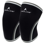 AEOLOS Knee Sleeves (1 Pair)7mm Compression Knee Braces for Heavy-Lifting,Squats,Gym and Other Sports (Small, Black)