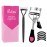 Pinkiou Eyelash Curlers with Comb and Eyelash Separator Set Professional Lash Curler with Built-in Comb Ergonomic Heart-Shaped Handle and Eyelash Comb Tool for Daily Makeup
