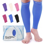 Doc Miller Compression Calf Sleeve for Men & Women - 15-20mmHg Graduated Support, Shin Splint Relief, Running & Sports Recovery, Knee High Calf Sleeves, 1 Pair