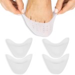 ViveSole Toe Protectors for Women & Men (4 Pcs) - Silicone Sleeve Covers for Feet - Foot Gel Caps for Pain Relief, Pressure Sores for Shoes, Work Boots - Blister Protection, Breathable Cushion Guards
