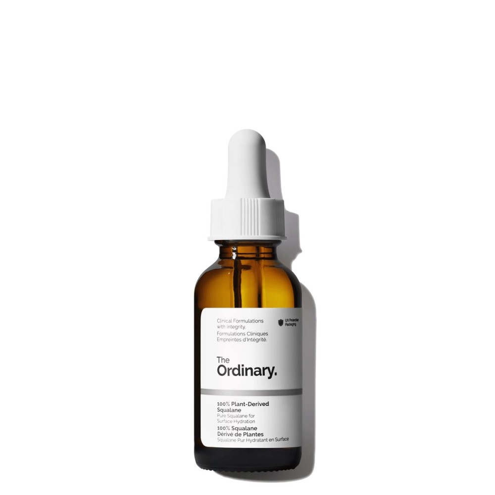 The Ordinary 100% Plant-Derived Squalane, for Skin and Hair, Lightweight Hydration, and Moisture Barrier Support, 1 Fl Oz