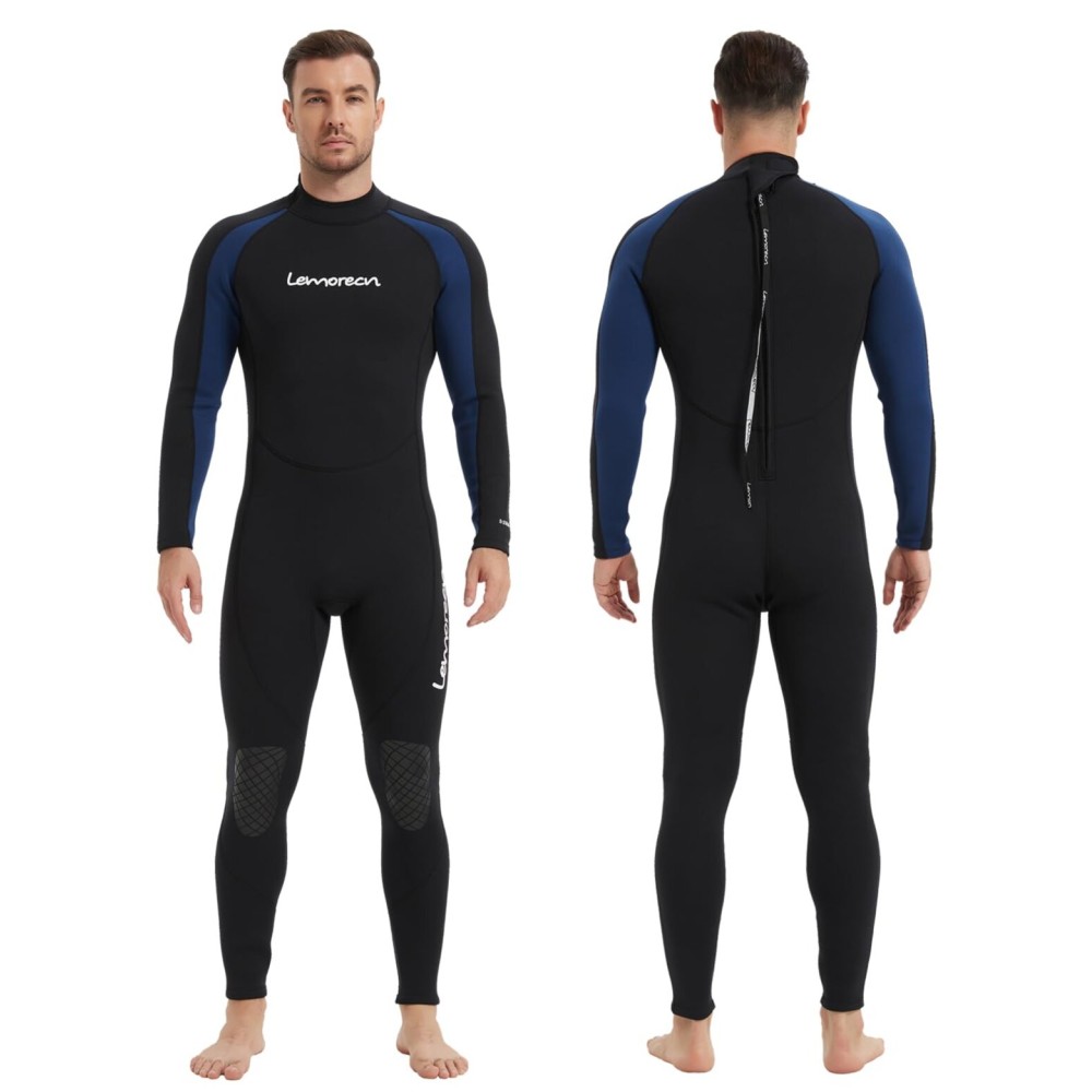 Lemorecn Wetsuits Jumpsuit Neoprene 3/2mm Full Body Diving Suit(3031,XXL)