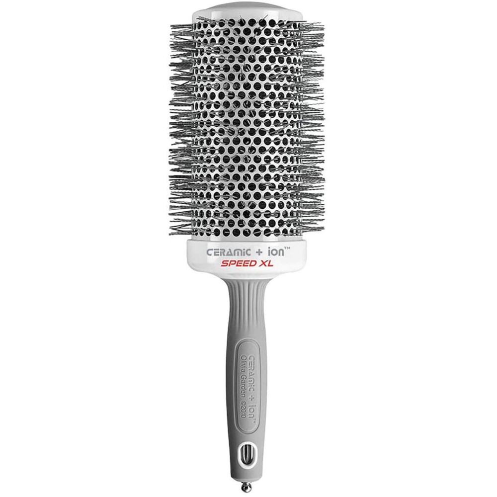 Olivia Garden Ceramic + Ion Speed XL - Extra-Long Round Thermal Hair Brush - Not Electrical - Professional Blowout Brush for Normal to Thick Hair - 3 1/2- Diameter Barrel - CIXL-65