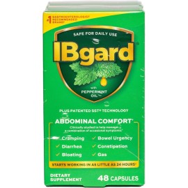 IBgard Gut Health Supplement, Peppermint Oil Capsules for Abdominal Comfort, 96 Capsules