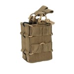 EXCELLENT ELITE SPANKER Tactical Molle Single/Double Open-Top Mag Pouch for M4 M14 M16 AR15 G36 Magazine(B Double-Coyote Brown)