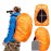 Joy Walker Backpack Rain Cover Waterproof Breathable Suitable for (15-30L, 30-40L, 40-55L, 55-70L, 70-90L) Backpack Hiking/Camping/Traveling (orange, Large (for 40-50L backpack))