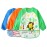 JNINTH Baby Bibs Waterproof and Wipeable-Eat and Play Smock Apron(6-36 Months)