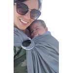 Vlokup Baby Water Ring Sling Carrier | Lightweight Breathable Mesh Baby Wrap for Infant, Newborn, Kids and Toddlers | Perfect for Summer, Swimming, Pool, Beach | Great for Dad Too Light Gray