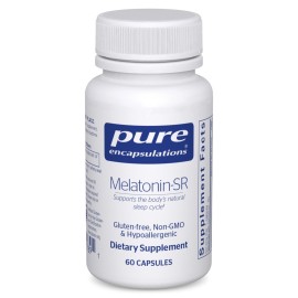 Pure Encapsulations Melatonin-SR - Extended Release Melatonin - Supports Restful Sleep* - Sleep Supplement - Gluten Free & Vegan - 60 Capsules