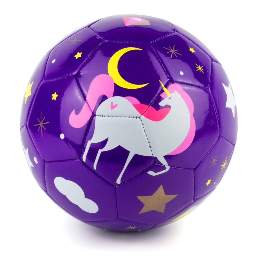 Daball Kid and Toddler Soccer Ball - Size 1 and Size 3, Pump and Gift Box Included (Size 3, Purple Unicorn)