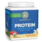 Sunwarrior - Warrior Blend, Plant Based, Raw Vegan Protein Powder with Peas & Hemp, Vanilla, 15 Servings, 13.2 Ounce