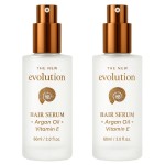 HerStyler Evolution Argan Oil Serum - Vitamin E Nourishing Treatment to Soften Dry Hair, For Hair Straightening With Aloe Vera (2 Pack)