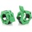 AbraFit 2 Olympic Barbell Clamps - Solid ABS Locking Barbell Collars with Quick Release - for Professional Training Strong Lifts and Olympic Training- Set of 2 (Green)