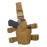Molle Tactical Pistol Thigh Gun Holster, Drop Leg Holster, Right Hand Adjustable (B-Tan)