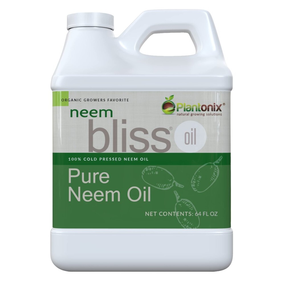 Neem Bliss (64 Fl Oz) - Pure Neem Oil Concentrate - 100% Cold Pressed Neem Oil - All-Natural Neem Oil Concentrate - Pure Neem Oil Extract - Unrefined Neem Oil for Hair - Neem Seed Oil Concentrate