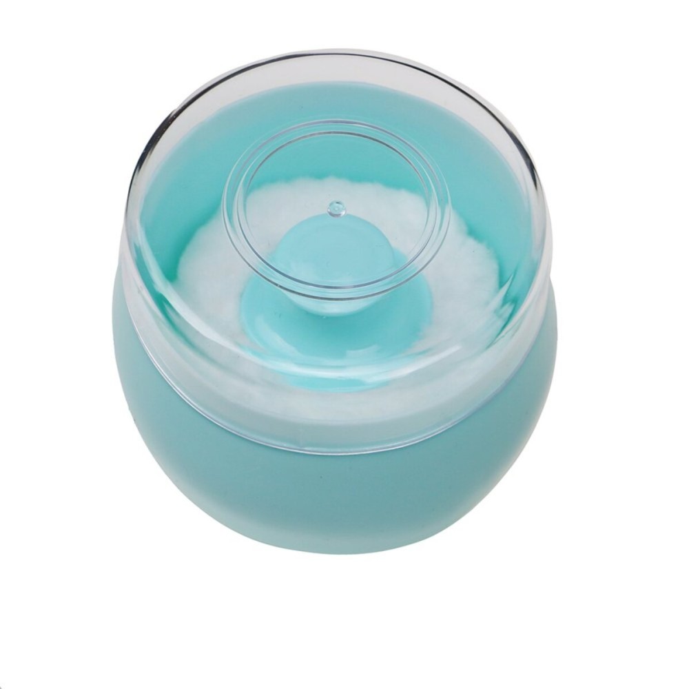 HSOMiD Body Powder Case/Powder Puff Kit/Body Powder Applicator, Dusting Powder Puffs with Loose Powder Container,Handy Size