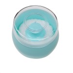 HSOMiD Body Powder Case/Powder Puff Kit/Body Powder Applicator, Dusting Powder Puffs with Loose Powder Container,Handy Size