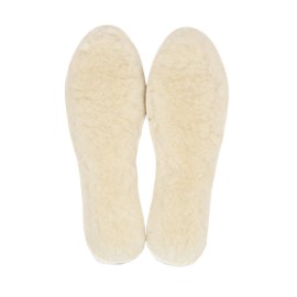 LAMBAA Sheep Wool Fleece Insoles White 11.5 Women/9 Men