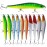 Sougayilang 10PCS Fishing Lures Hard Bait Minnow Crankbait with Treble Hook Life-Like Swimbait Fishing Bait Deep Diver Lure Sinking Lure for Bass Trout Walleye Redfish Speckled Trout