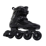 LIKU Unisex Professional Inline Skates for Women Men Adult Youth Black Rollerblade(Men 8,Women 9)