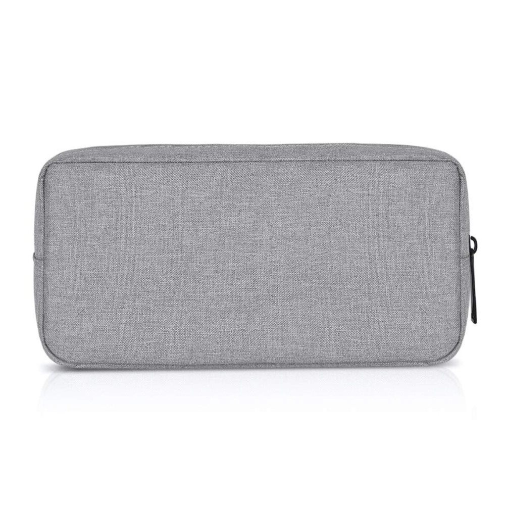 ERCRYSTO Universal Electronics/Accessories Soft Carrying Case Bag, Durable & Light-weight,Suitable for Out-going, Business, Travel and Cosmetics Kit (Big-Gray)